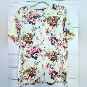 EUC FLY53 Rare Amazing All Over Graphic T-shirt 👕 Size M